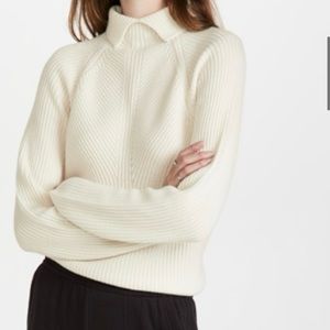 THEORY MOVING RIB SWEATER 100% cashmere
